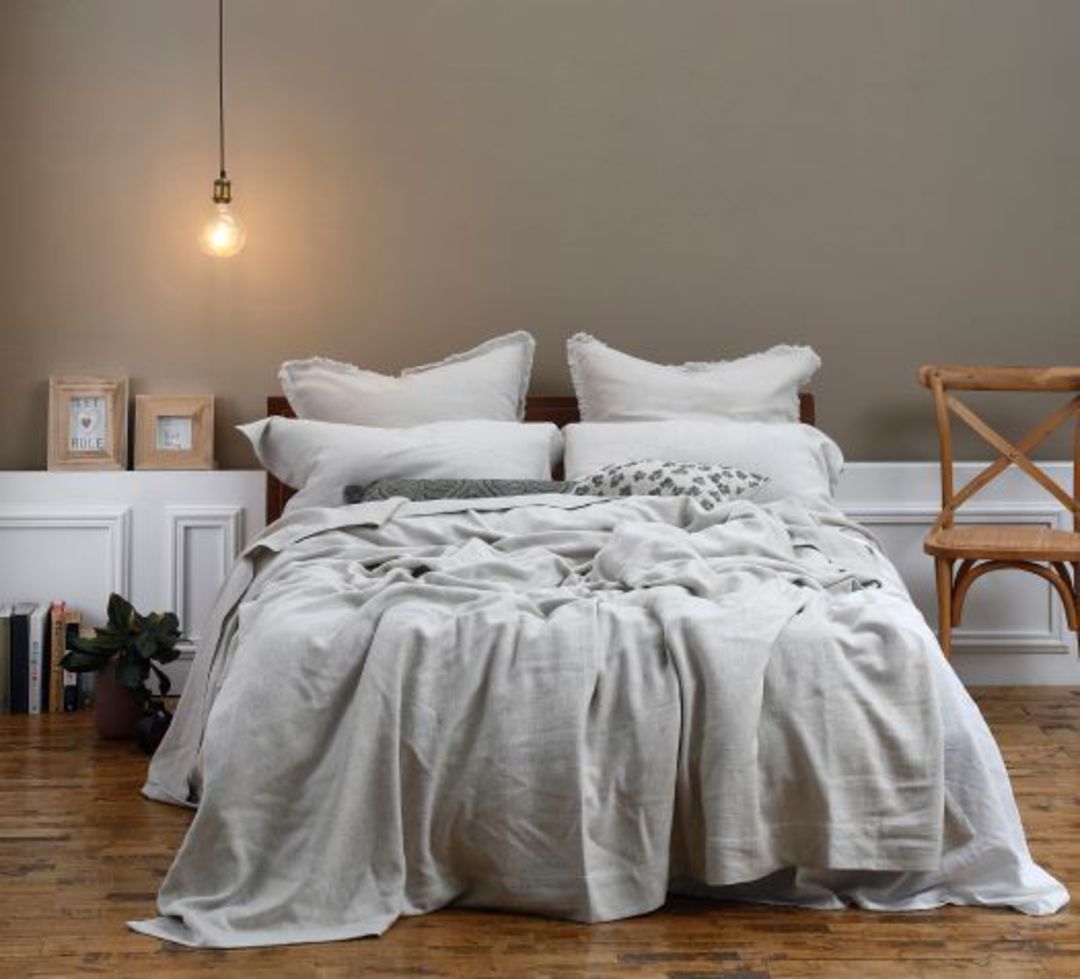 MM Linen - Crozet Bedspread Set/Cushions - Natural image 0